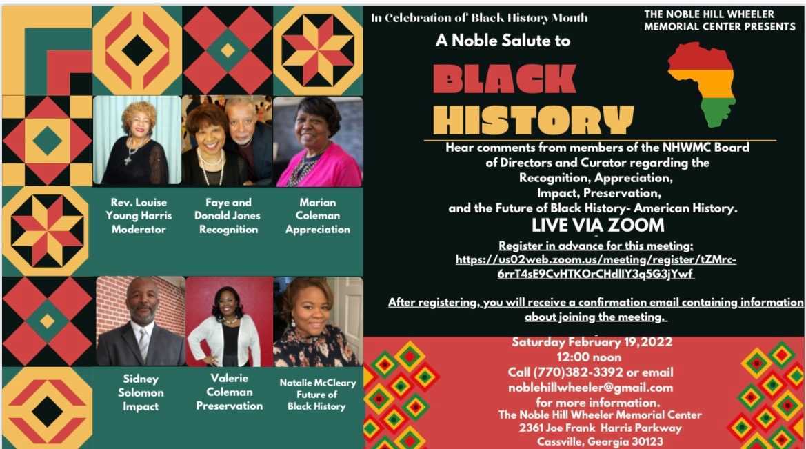 A Noble Salute To Black History Noble Hill Wheeler Memorial Center A Noble Salute To Black History Noble Hill Wheeler Memorial Center